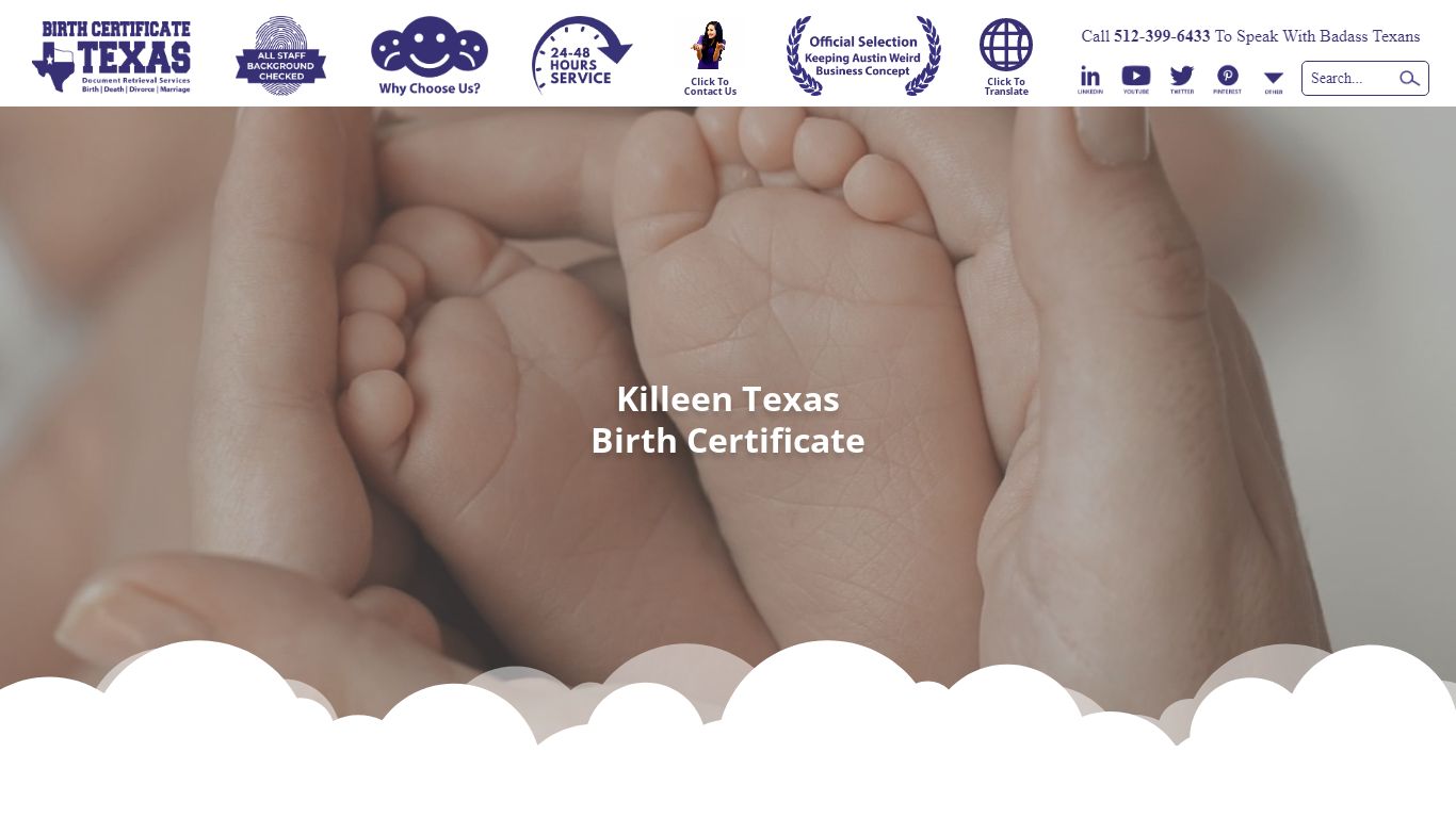 Killeen Texas Birth Certificate